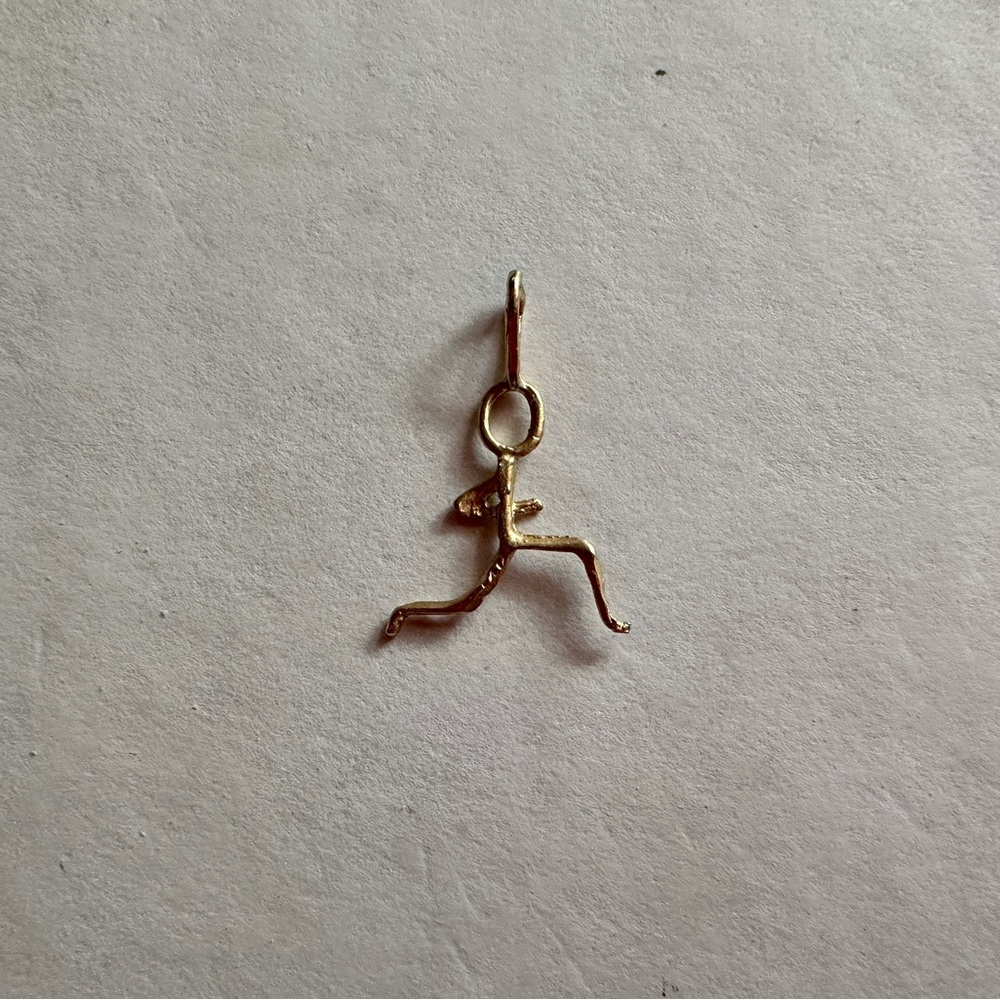 14k Gold Running Pendant/Charm